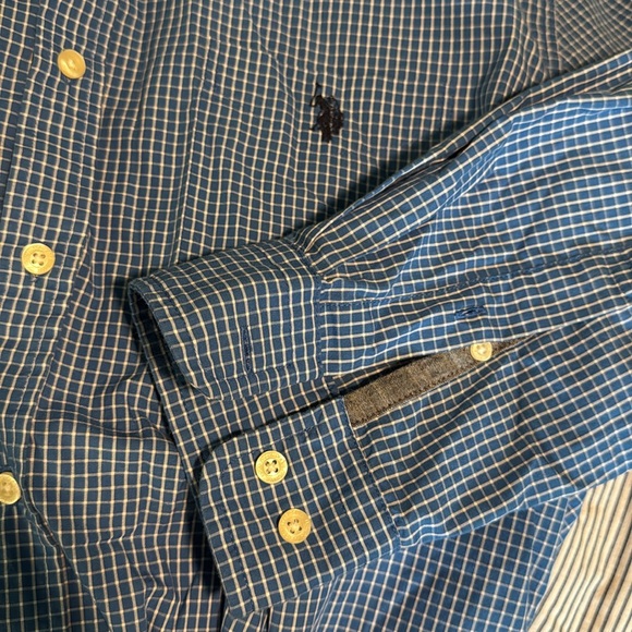 Men’s US Polo Association Blue Button Down Shirt XL - Picture 5 of 5
